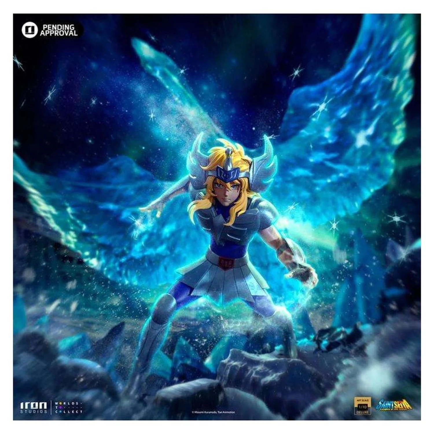 CISNE CYGNUS HYOGA DELUXE ART STATUE 27 CM SAINT SEIYA SCALE 1/10 3 CISNE CYGNUS HYOGA DELUXE ART STATUE 27 CM SAINT SEIYA SCALE 1/10