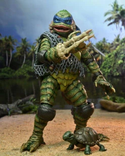 NECA Universal Monsters X Tortugas Ninja Figura Leonardo As The Creature 18 Cm -Frikanime Ventas 38391