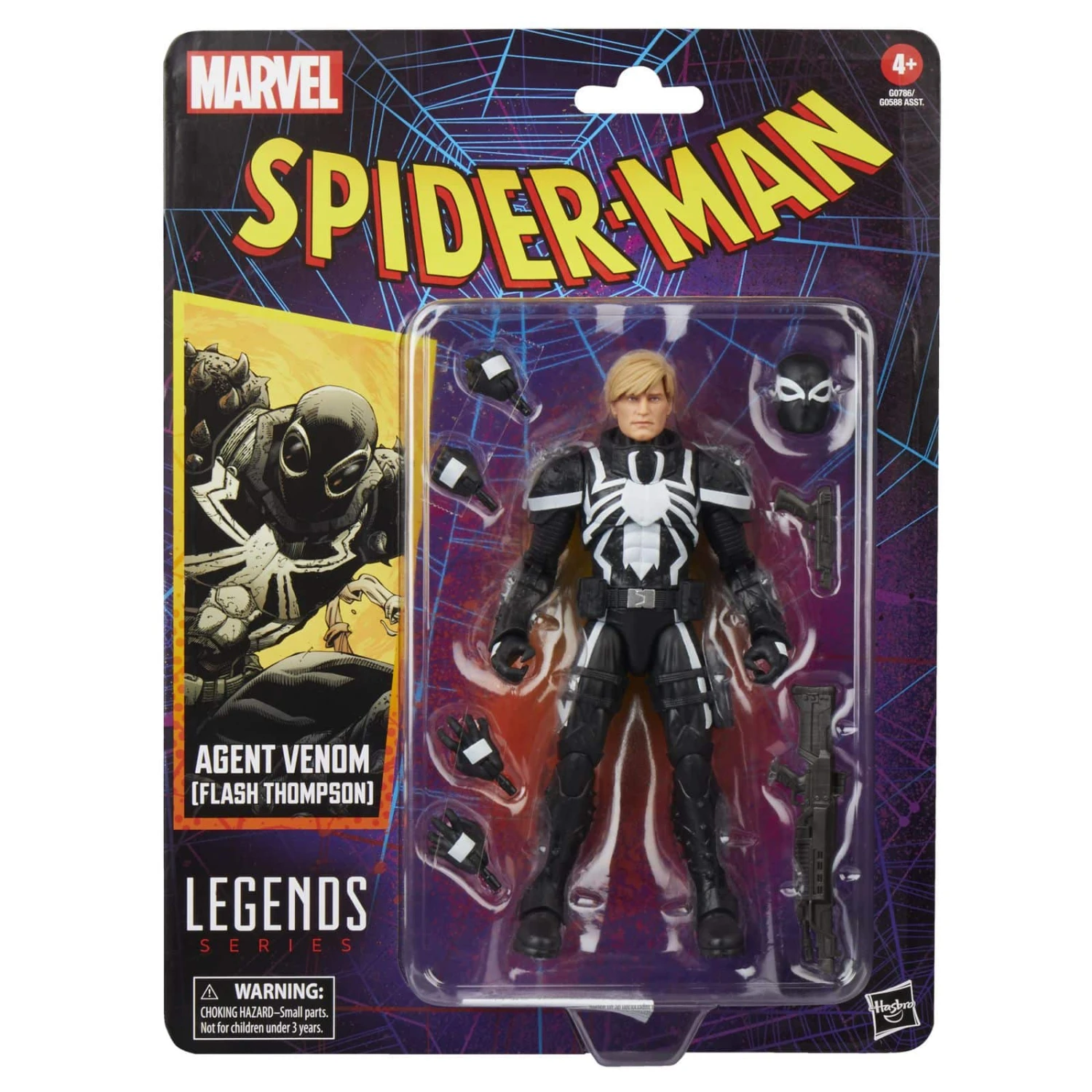 Hasbro AGENT VENOM (FLASH THOMPSON) SPIDER-MAN MARVEL LEGENDS SERIES 3 Hasbro AGENT VENOM (FLASH THOMPSON) SPIDER-MAN MARVEL LEGENDS SERIES