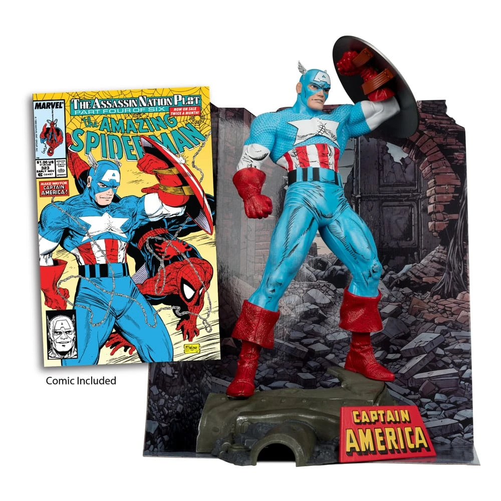 CAPTAIN AMERICA (THE AMAZING SPIDER-MAN 323) MARVEL 1/6 4 CAPTAIN AMERICA (THE AMAZING SPIDER-MAN 323) MARVEL 1/6 - Imagen 2