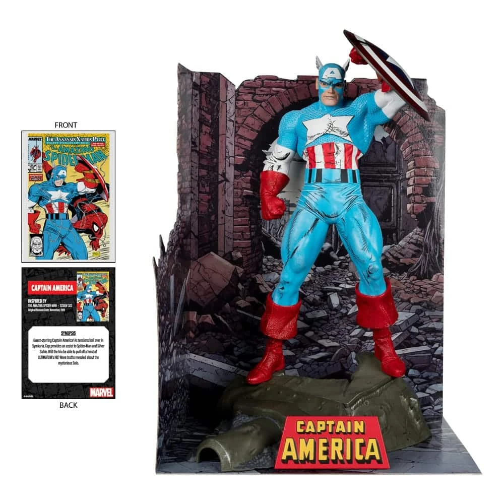 CAPTAIN AMERICA (THE AMAZING SPIDER-MAN 323) MARVEL 1/6 5 CAPTAIN AMERICA (THE AMAZING SPIDER-MAN 323) MARVEL 1/6 - Imagen 3