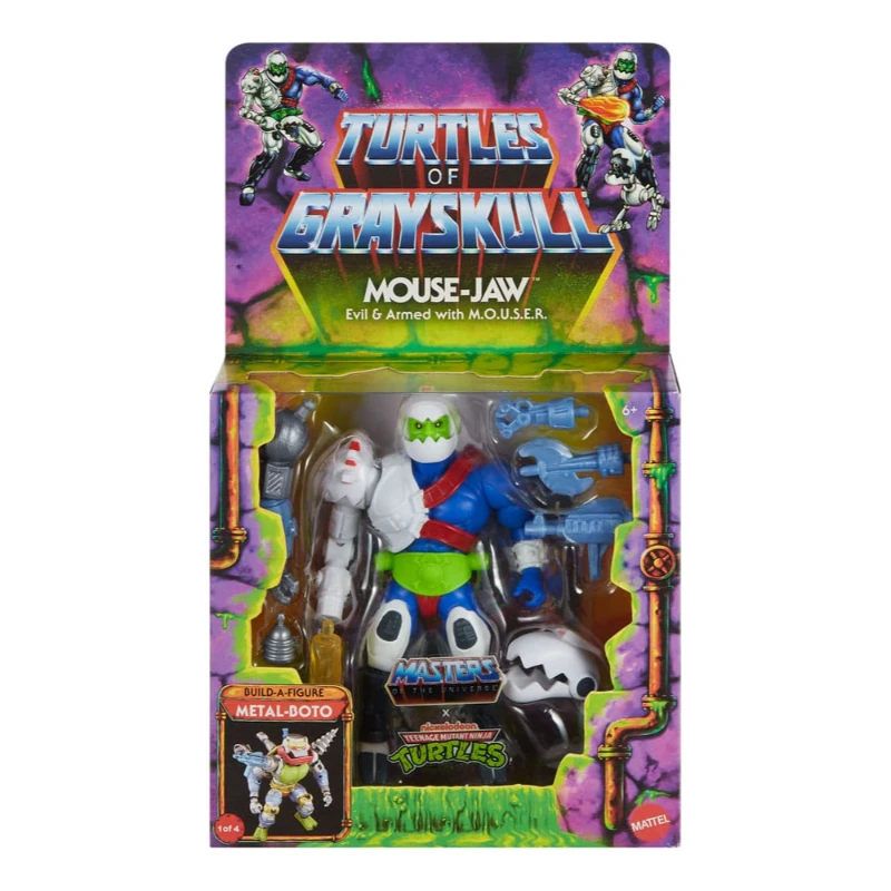 MATTEL DELUXE MOUSE-JAW MOTU X TMNT: TURTLES OF GRAYSKULL 3 MATTEL DELUXE MOUSE-JAW MOTU X TMNT: TURTLES OF GRAYSKULL