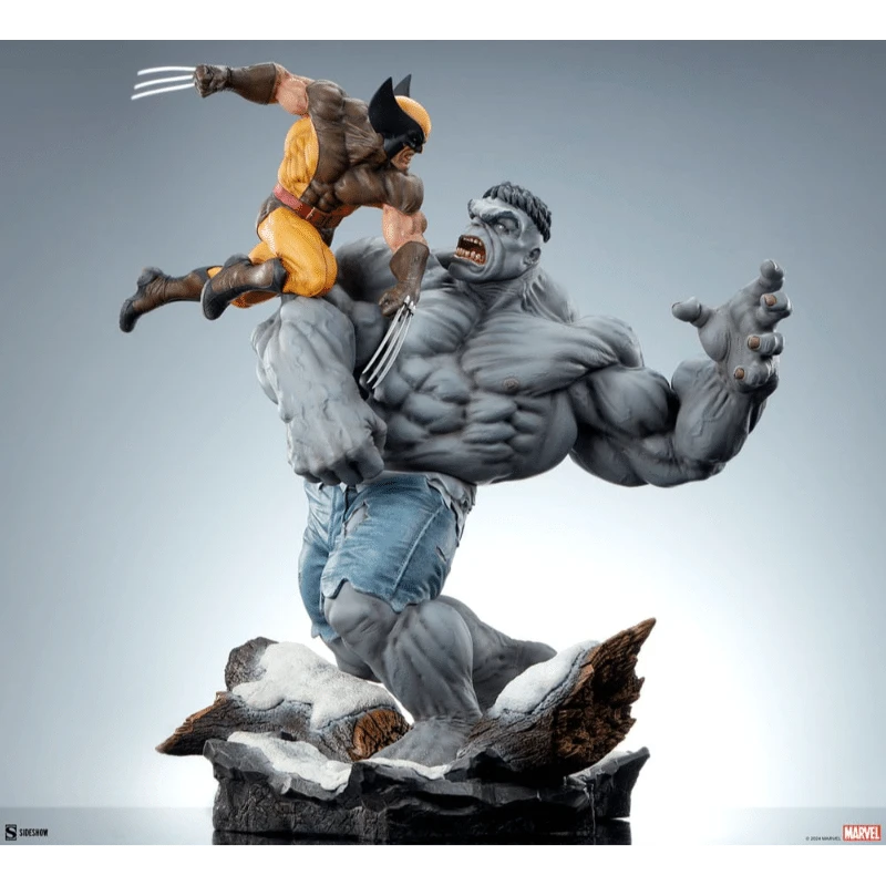 GREY HULK VS WOLVERINE MARVEL SIDESHOW 3 GREY HULK VS WOLVERINE MARVEL SIDESHOW