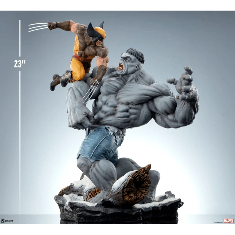GREY HULK VS WOLVERINE MARVEL SIDESHOW 10 GREY HULK VS WOLVERINE MARVEL SIDESHOW - Imagen 8