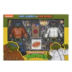 NECA PUNK LEONARDO AND PUNK RAPHAEL TEENAGE MUTANT NINJA TURTLES CARTOON