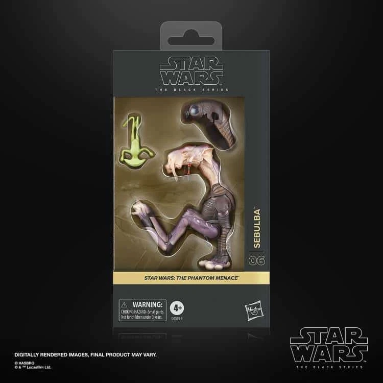 Hasbro SEBULBA BLACK SERIES STAR WARS THE PHANTOM MENACE 3 Hasbro SEBULBA BLACK SERIES STAR WARS THE PHANTOM MENACE