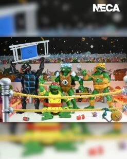 NECA STUMP WRESTLING TURTLES PACK TEENAGE MUTANT NINJA TURTLES ARCHIE COMICS