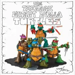 TEENAGE MUTANT NINJA TURTLES ORIGINAL SKETCH 40TH ANNIVERSARY PLAYMATES