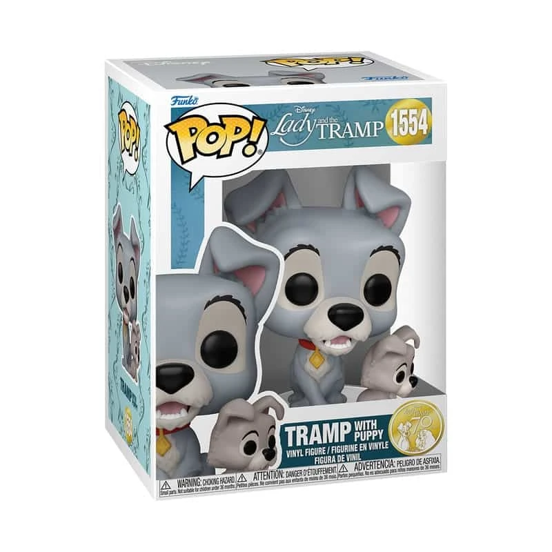 TRAMP WITH PUPPY LA DAMA Y EL VAGABUNDO FUNKO POP 3 TRAMP WITH PUPPY LA DAMA Y EL VAGABUNDO FUNKO POP - Imagen 2
