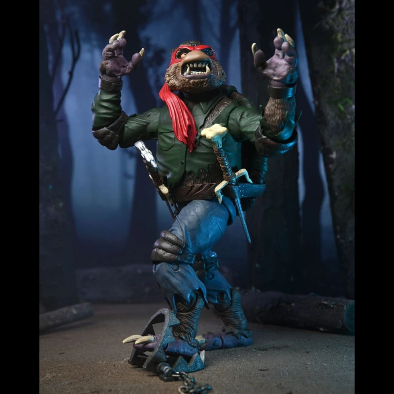 NECA RAPHAEL AS THE WOLFMAN UNIVERSAL MONSTERS X TMNT 9 NECA RAPHAEL AS THE WOLFMAN UNIVERSAL MONSTERS X TMNT - Imagen 7