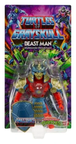 MATTEL MOTU X TMNT: Turtles Of Grayskull Figura Beast Man 14 Cm -Frikanime Ventas x matthth11 b